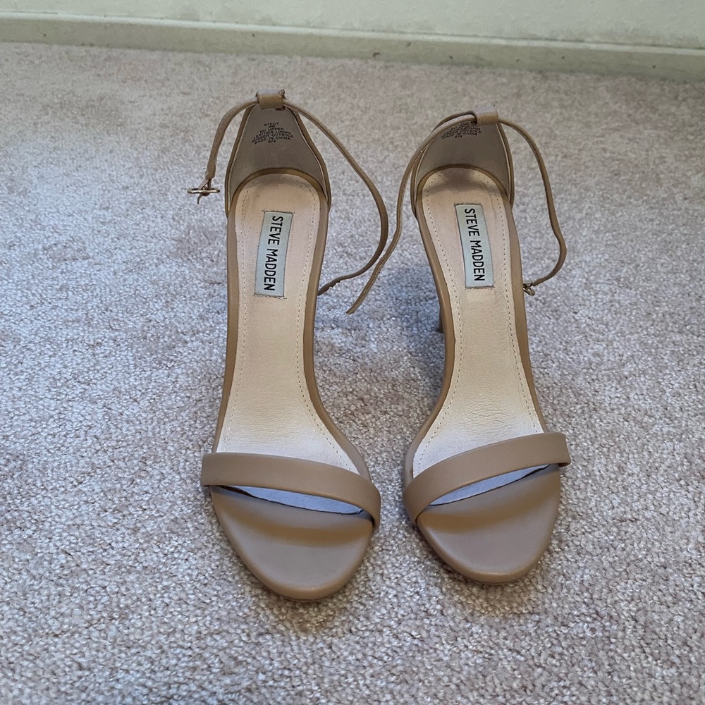 Steve Madden Stecy Natural Women’s High Heel Shoes